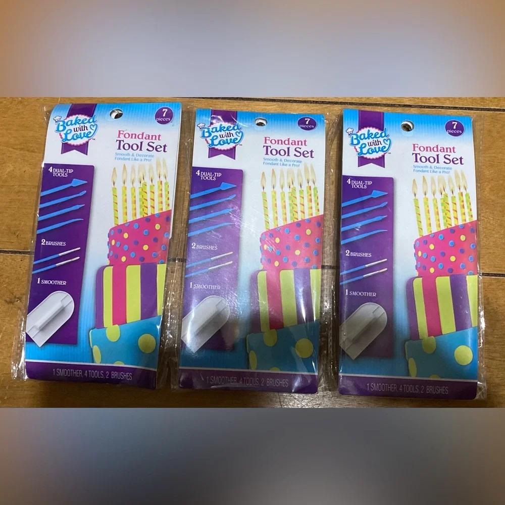 NWT Baked With Love Fondant Set (Set of 3)